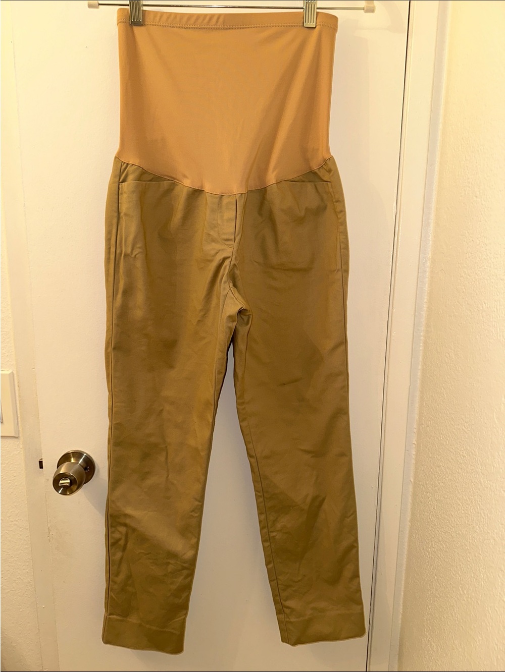 Maternity Pull-Panel Support Slim Crop Pants Size 4R